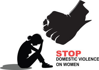 Stop Violence Against Women png Illustration banner Highlighting Abuse, Crime, and Discrimination with Empowerment Message Campaign for Awareness Prevention and Protection Against Harassment on female