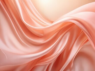 Obraz premium Soft, flowing satin fabric draped elegantly in natural light, creating a serene and harmonious ambiance for design inspiration