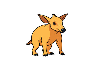 Stylized aardvark illustration