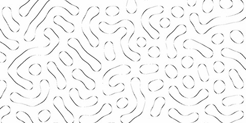 Abstract Turing organic wallpaper with background. Turing reaction diffusion monochrome seamless pattern with chaotic motion. Natural seamless line pattern. Linear design with biological shapes.