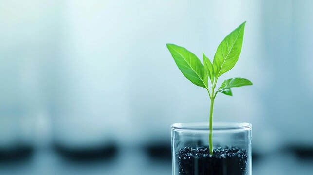 Nanoscale bioengineering process transforming plant material into biofuel, highlighting innovation in energy technology.