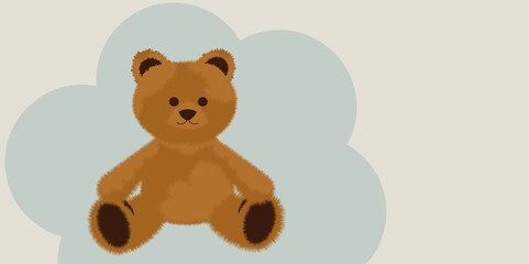 cute, bear, soft, toy, cartoon, doll, background for babies, background for kids, fluffy soft stuffed toys, seamless template, template, banner