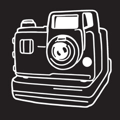 digital photo camera , camera on white with black background ,"Focus on Photography Celebrating World Photography Day"