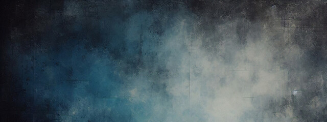 Patrón de fondo azul abstracto en diseño de textura grunge colores azul verde y turquesa en ilustración pintada moteada y sucia	