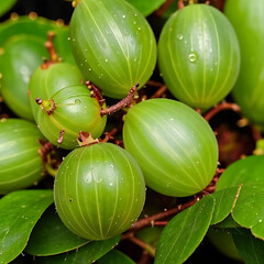 gooseberries on a branch