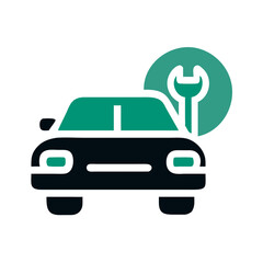 Car service icon.