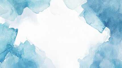 Elegant watercolor background with blue and white shades, perfect for designs, invitations, or creative projects.