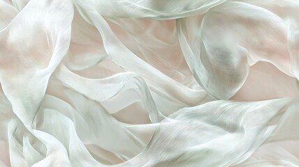 Obraz premium White fabric dominates close-up image with blurry background