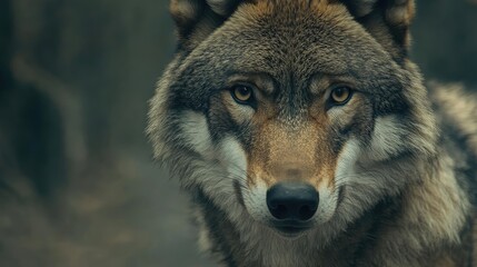 Fototapeta premium gray wolf lupus