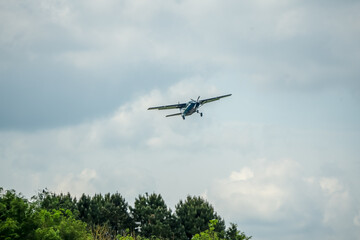 Cessna 208b Grand Caravan G-CPSS light aircraft ascending from take off