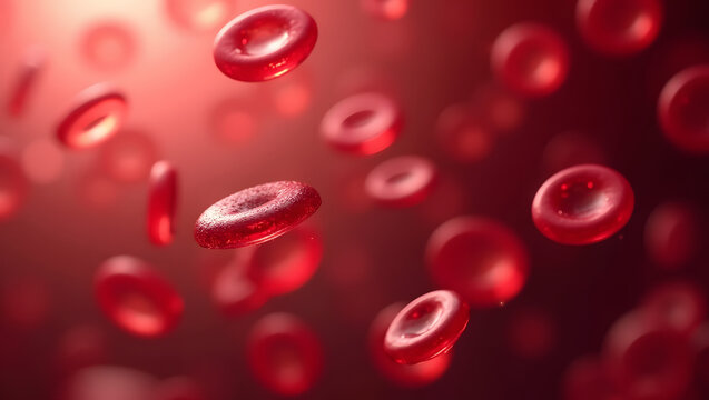 Mikroskopische Welt roter Blutk&ouml;rperchen