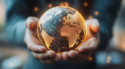 Fototapeta premium Global Reach: Expanding Horizons in International Business and Trade