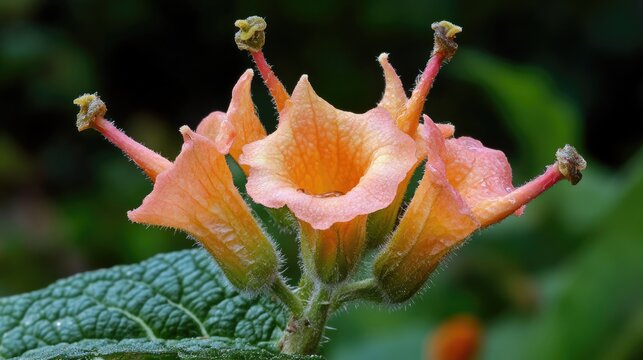Devils Claw Flower - Pink and Orange Botanical Closeup in Nature