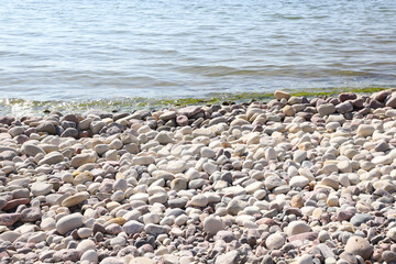 Pebbles and sea