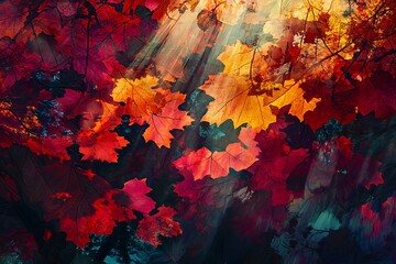 red and yellow leaves