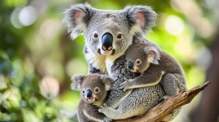 Naklejka premium koala bear cub