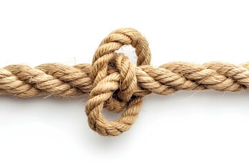 A close up of a rope with a knot