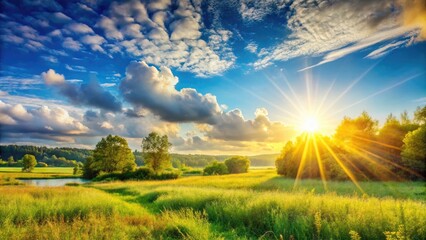 bright sun morning calm