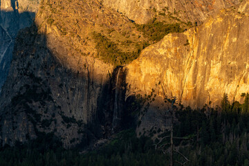 Yosemite Waterfall at sunset