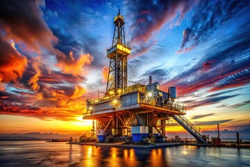 Naklejka premium automated drilling rig optimization systems