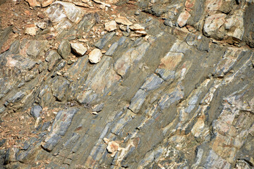 Textured rock sidewall