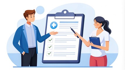 Fototapeta premium claim health insurance payment