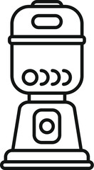 Simple icon of a modern water cooler dispensing refreshing water for employees to enjoy