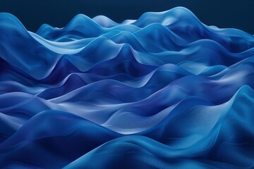 Obraz premium Abstract Blue Waves Abstract Background