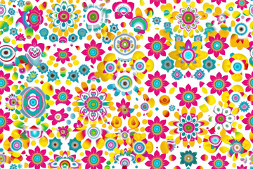 Naklejka premium Floral ornament in the form of an oriental pattern