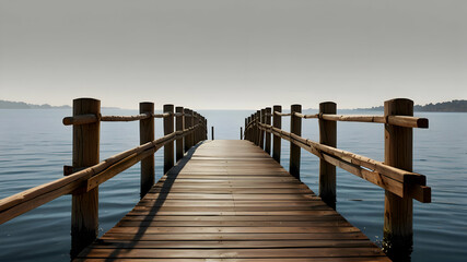 Fototapeta premium pier on the lake