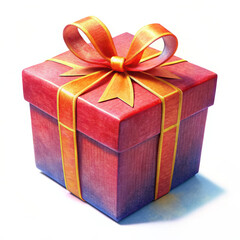 Obraz premium gift box isolated on white