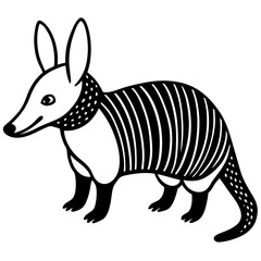 a drawing of a simple cute AARDVARK