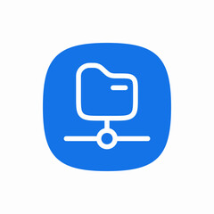 folder server file icon sign