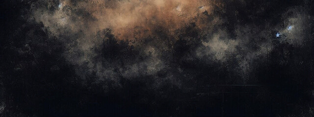 Black dark azure cobalt sapphire blue abstract background. Color gradient. Geometric shape. Wave, wavy curved line. Rough grunge grain noise. Light neon metallic shine shimmer bright. Design	