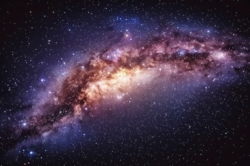 Fototapeta premium Milky Way Galaxy with Stars and Nebulae