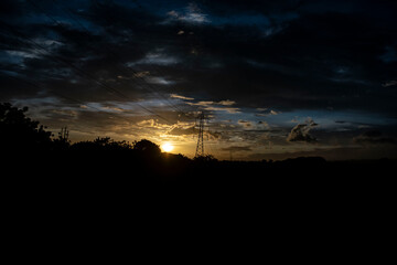 beautiful sunset in san jose costa rica