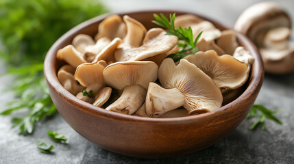 Fototapeta premium Oyster Mushrooms, Pleurotus Ostreatus
