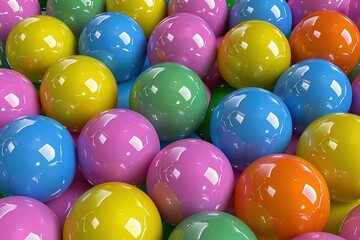 Colorful Shiny Balls Background
