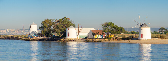 Alburrica windmills, the emblem that identifies the city of Barreiro.