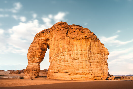 Elephant Rock Jabal AlFil Elefant Felsformationen im W&uuml;stenland AlUla Medina Saudi-Arabien 