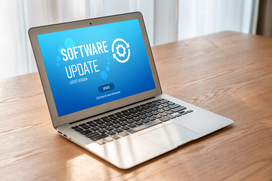 Software update on computer for modish version of device software upgrade