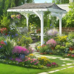 Obraz premium garden in the garden