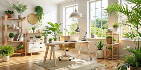 Effortless Summer Office Decor Inspiration