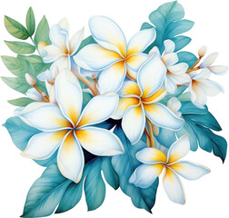 Naklejka premium flower illustration, floral, watercolor, transparent PNG, botanical drawing, hand-drawn flowers, vintage floral, floral clipart, floral sketch, flower line art, detailed flower illustration