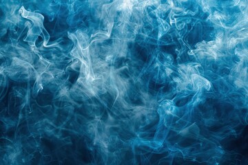 Obraz premium Abstract Blue Smoke Background