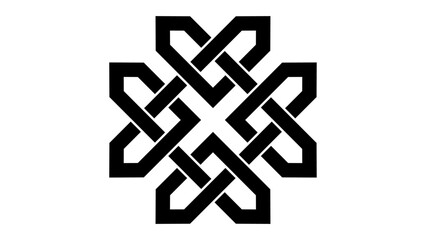 celtic shamrock knot heart love endless vector isolated on white background. vector illustration.