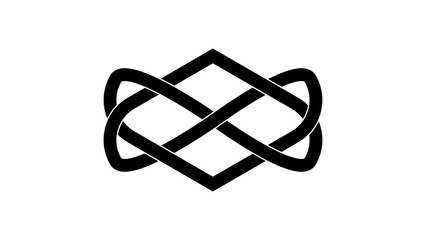 celtic knot heart love endless vector on white background for tattoo symbol icon logo web. 