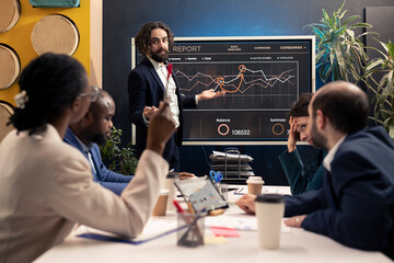 Diverse team of experts strengthening organizational communications strategies, working to ensure...