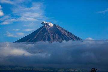 Active volcano Mount Semeru East Java Indonesia