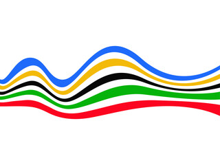 Olympic icon in stripe illustration